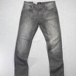 NWT Hugo Boss Jeans Delaware Tapered Fit Stretch Grey Premium Denim 36x32